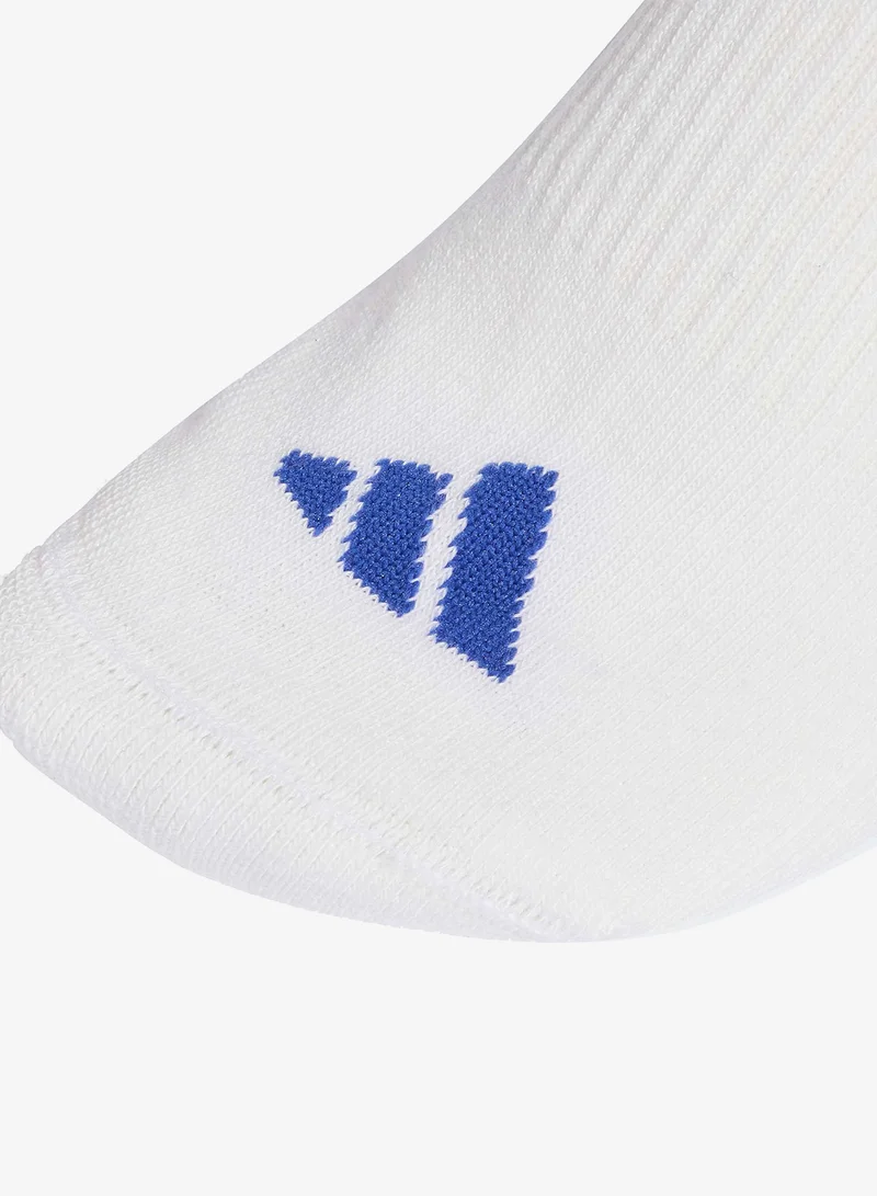 Adidas  3 Pack 3-Stripes Cushioned Mid Cut Socks  | Best Price UAE
