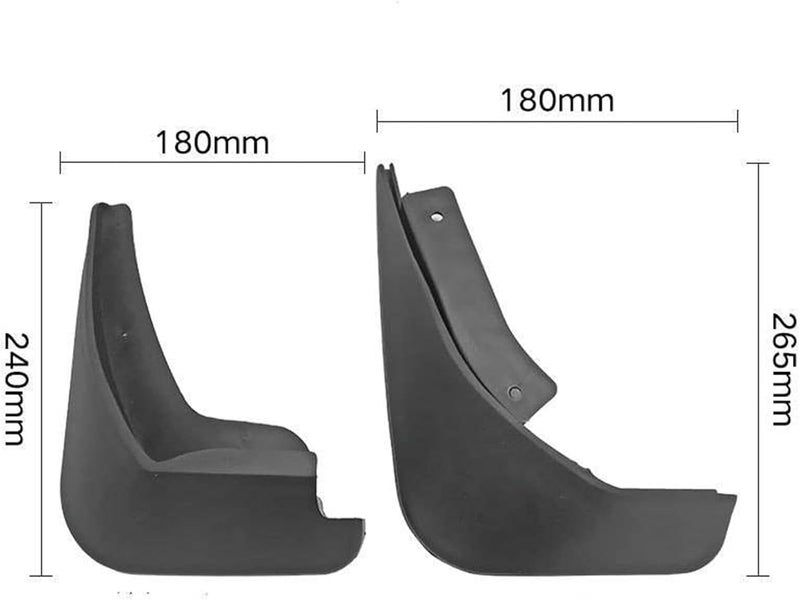 QASULER Car Mudguards for Ford Fiesta Mk7 - Image 5