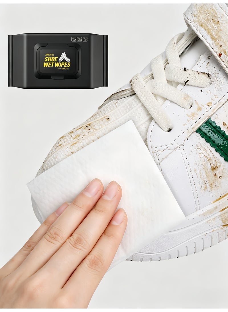 160 Pcs Sneaker Cleaning Wipes – Quick-Dry Disposable Wipes for Shoes, Removes Dirt & Stains – Portable & Travel-Friendly - Image 2