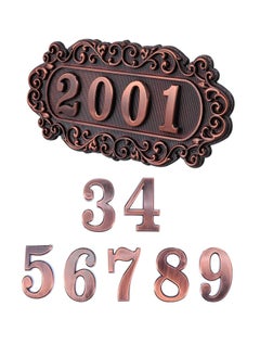 House Address Number, Plaques Plastic Address Sign Mailbox Number Plaque 0-9 European-style Retro Doorplate Address Signs Decorative Wall Plaque for House Home Hotel Office Garden (Classic Style)