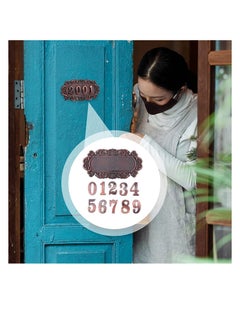 Excefore House Address Number, Plaques Plastic Address Sign Mailbox Number Plaque 0-9 European-style Retro Doorplate Address Signs Decorative Wall Plaque for House Home Hotel Office Garden (Classic Style)  - Image 5