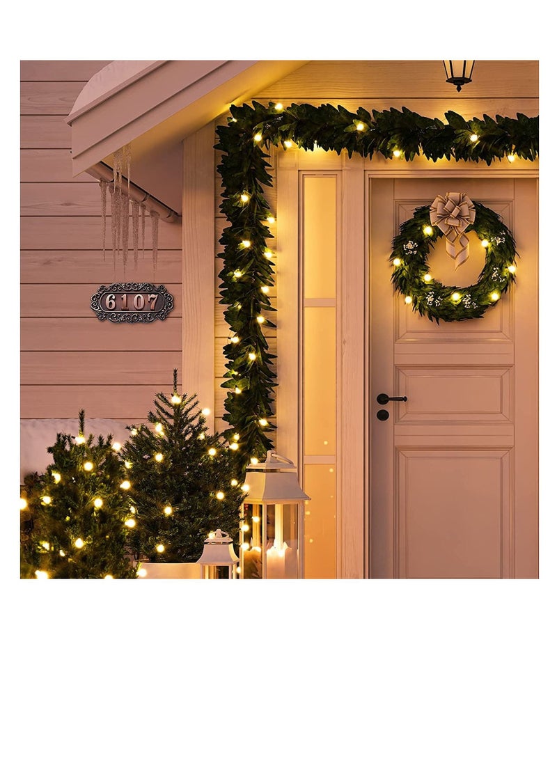 Excefore - House Address Number, Plaques Plastic Address Sign Mailbox Number Plaque 0-9 European-style Retro Doorplate Address Signs Decorative Wall Plaque for House Home Hotel Office Garden (Classic Style) - Image 1