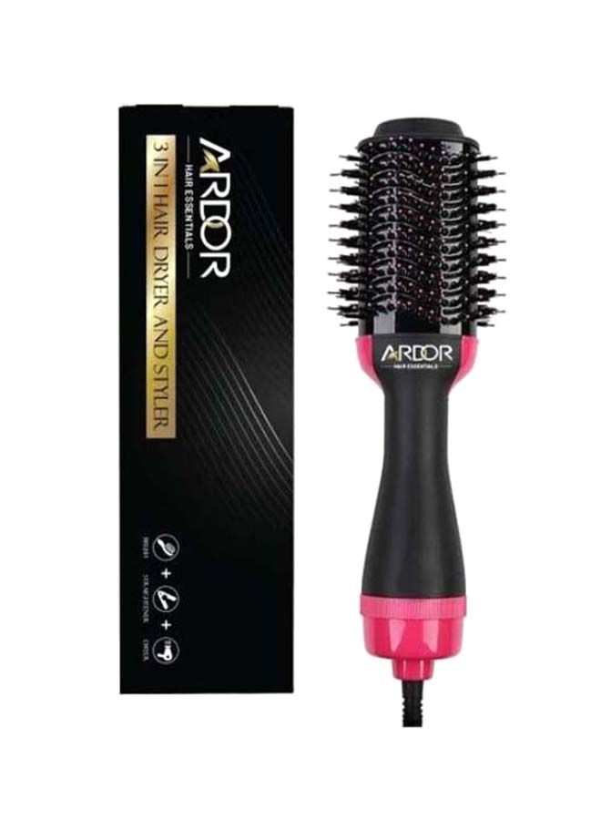 NIBEMINENT Professional One Step Hair Dryer & Volumizer Black/ Pink - Image 1
