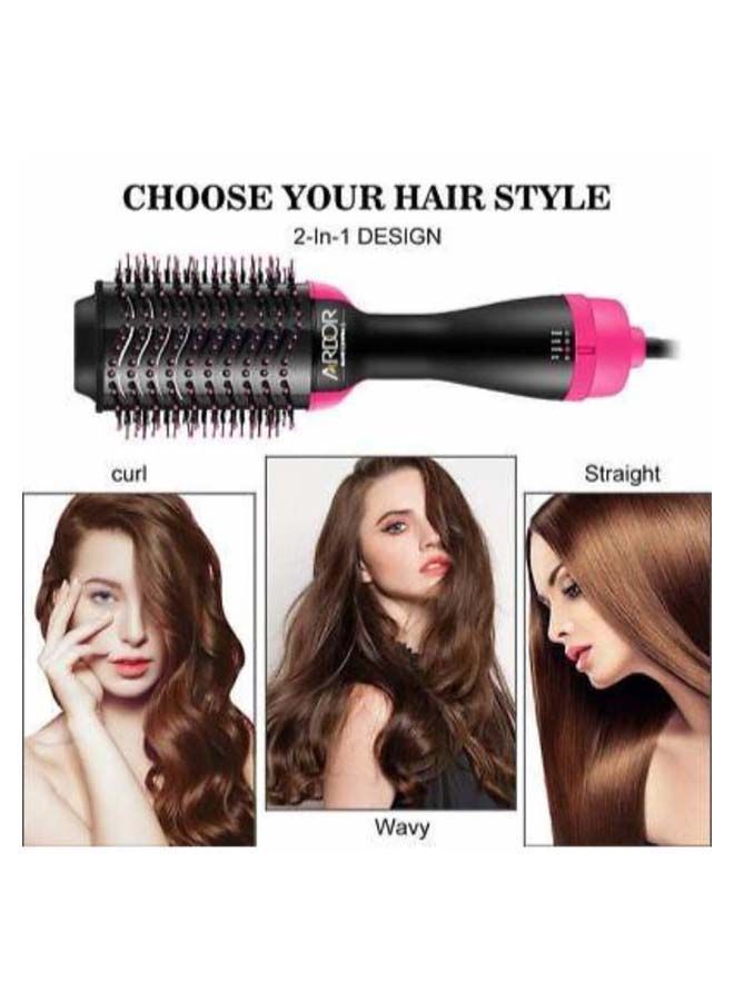 NIBEMINENT Professional One Step Hair Dryer & Volumizer Black/ Pink - Image 5