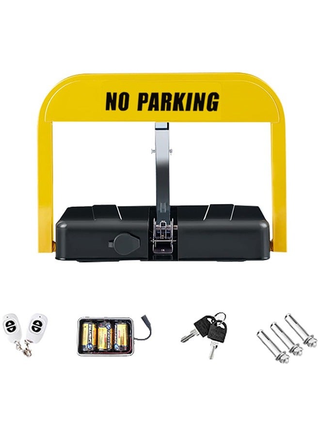 سانتين رايلي قفل ذكي للتحكم عن بعد لوقوف السيارات مع إنذار تصادم، قفل تلقائي للتحكم عن بعد لوقوف السيارات، مزلاج لوقوف السيارات خاص بطول 98 قدمًا للمنزل أو العمل - Image 1