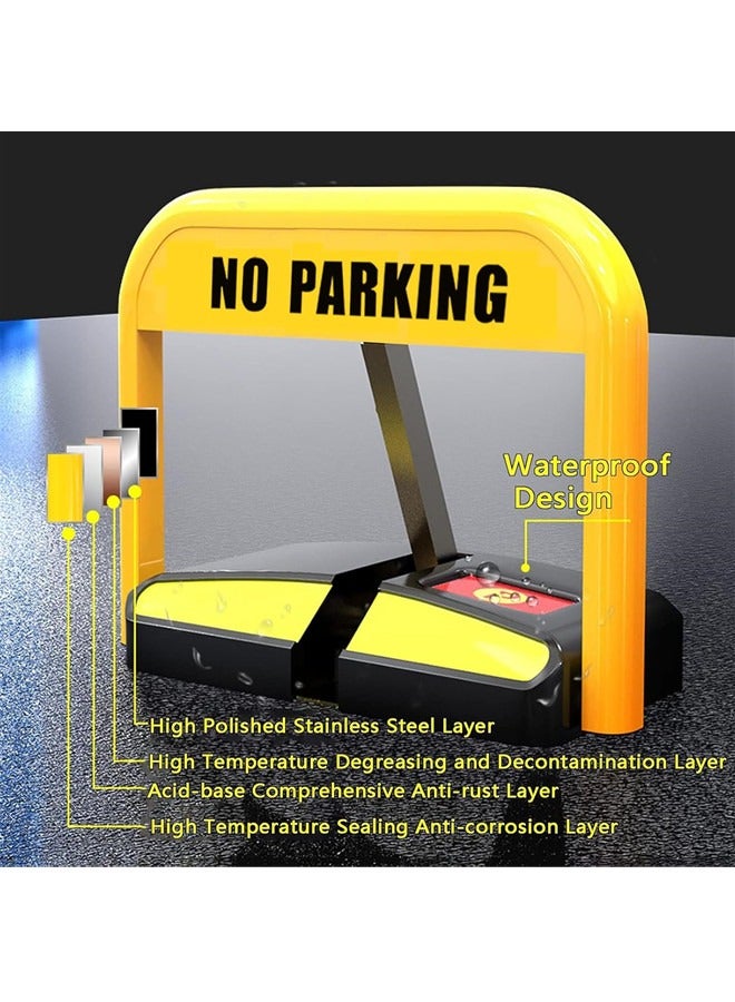 سانتين رايلي قفل ذكي للتحكم عن بعد لوقوف السيارات مع إنذار تصادم، قفل تلقائي للتحكم عن بعد لوقوف السيارات، مزلاج لوقوف السيارات خاص بطول 98 قدمًا للمنزل أو العمل - Image 4