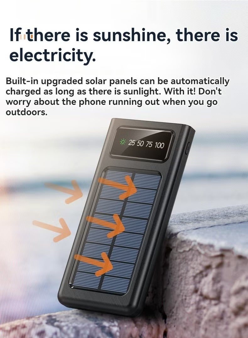 Raxoom Power Bank Fast Charging Portable Mini 20000 mAh Large Capacity Comes with four lines - Image 2