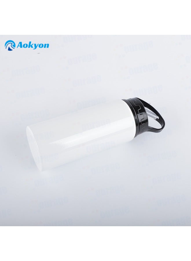 Blank Heat Transfer Sports Kettle Mountaineering Cup Sublimation Coating Blank Aluminum Pot DIY Printable Logo Manufacturers Wholesale-Colour:Black-Capacity:500ml - Image 3