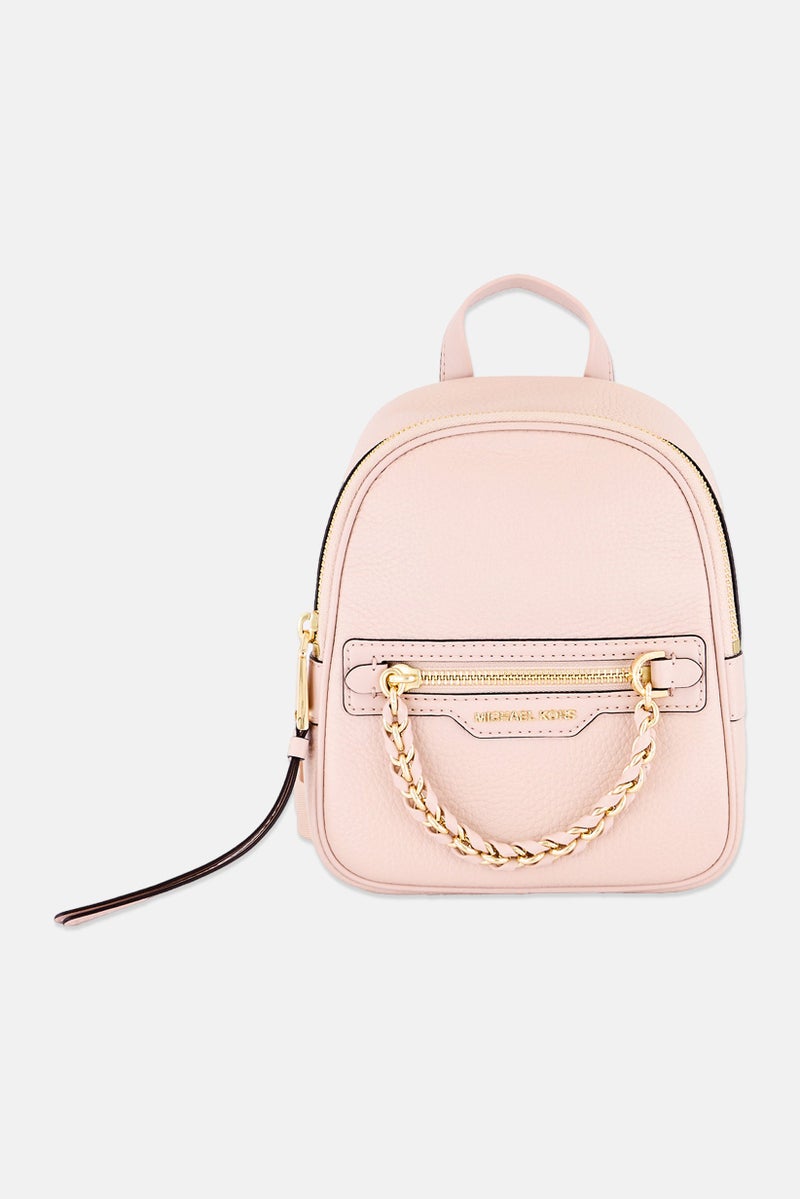 Michael Kors Women Brand Logo Backpack 20 H x 16 L x 7 W cm, Pink  - Image 1