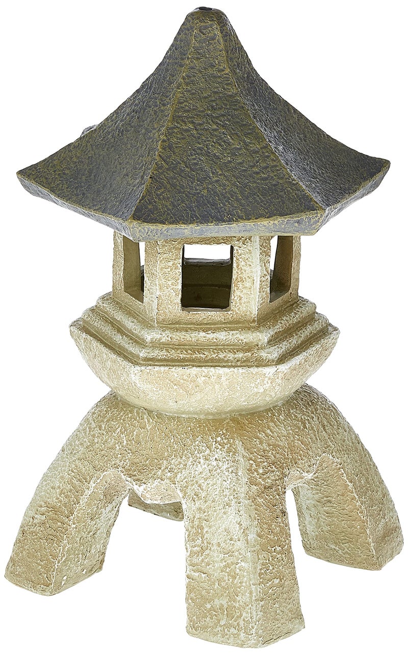 Design toscano ng29869 asian decor pagoda lantern statue, medium, two tone stone finish - Image 1