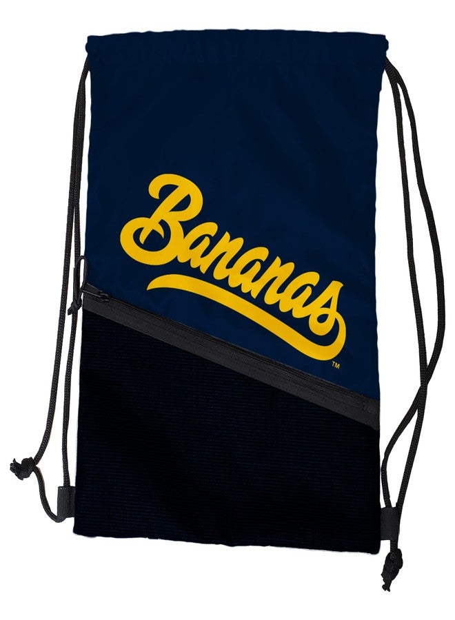 Logo Brands Savannah Bananas Tilt Backsack - Officially Licensed Banana Logo, Drawstring Water Resistant Backpack with Front Mesh Zipper