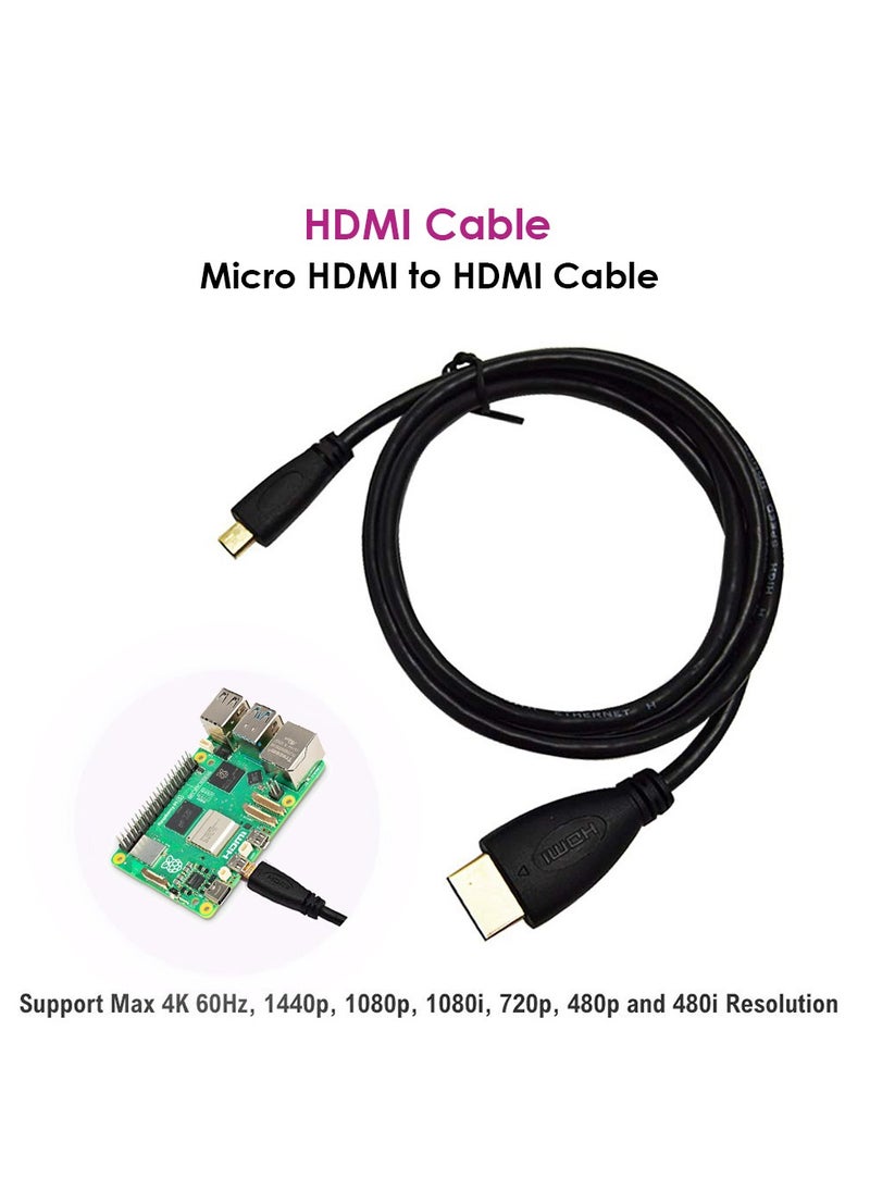 Raspberry Pi - Raspberry Pi 5 Kit 8GB Ram Pre Install Raspberry Pi OS Metal Case Active Cooler Power Adapter HDMI Cable USB Hub Micro SD Card - Image 1
