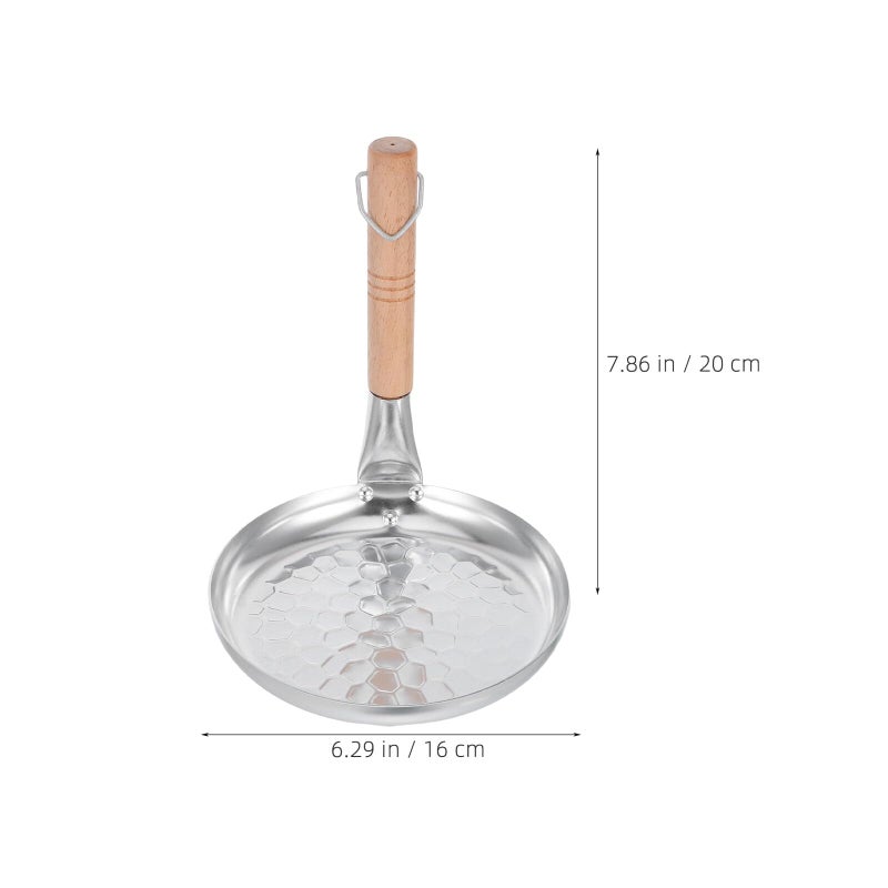 Nonstick Mini Fry Pan 16cm Small Skillet With Vertical Handle For Egg Pancake Breakfast - Image 3