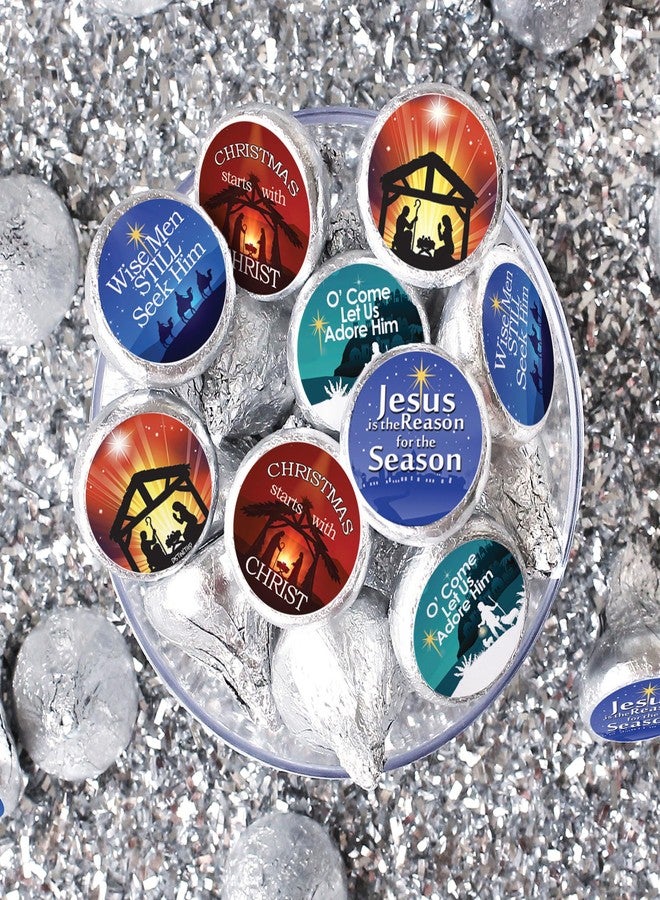 دسكتيكتفز ملصقات هدايا حلوى دينية لعيد الميلاد - الإيمان المسيحي - 180 ملصقًا - Image 2