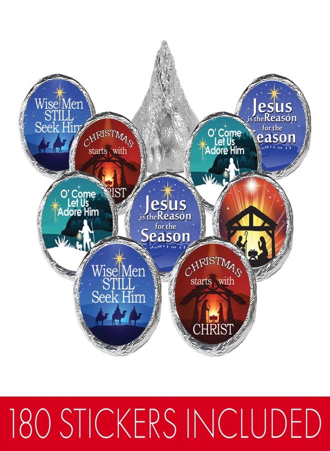 دسكتيكتفز ملصقات هدايا حلوى دينية لعيد الميلاد - الإيمان المسيحي - 180 ملصقًا - Image 4
