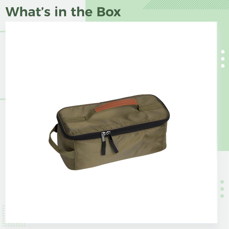 Army Green Waterproof Cutlery Organizer For Picnic Camping BBQ And Travel - Image 4