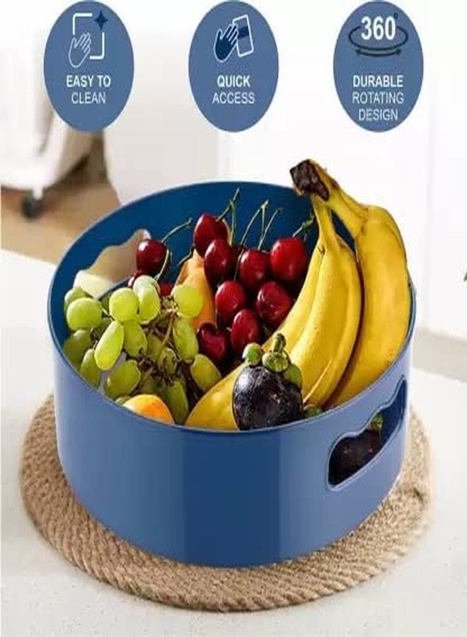 JB Export 360° Rotating Kitchen Organizer Tray Lazy Susan Rack Multi-Purpose Kitchen Storage Revolving Tray Cosmetic Organizer Rotating Tray Lazy Susan for Kitchen Cabinet Spice Rack Rounded - Image 5