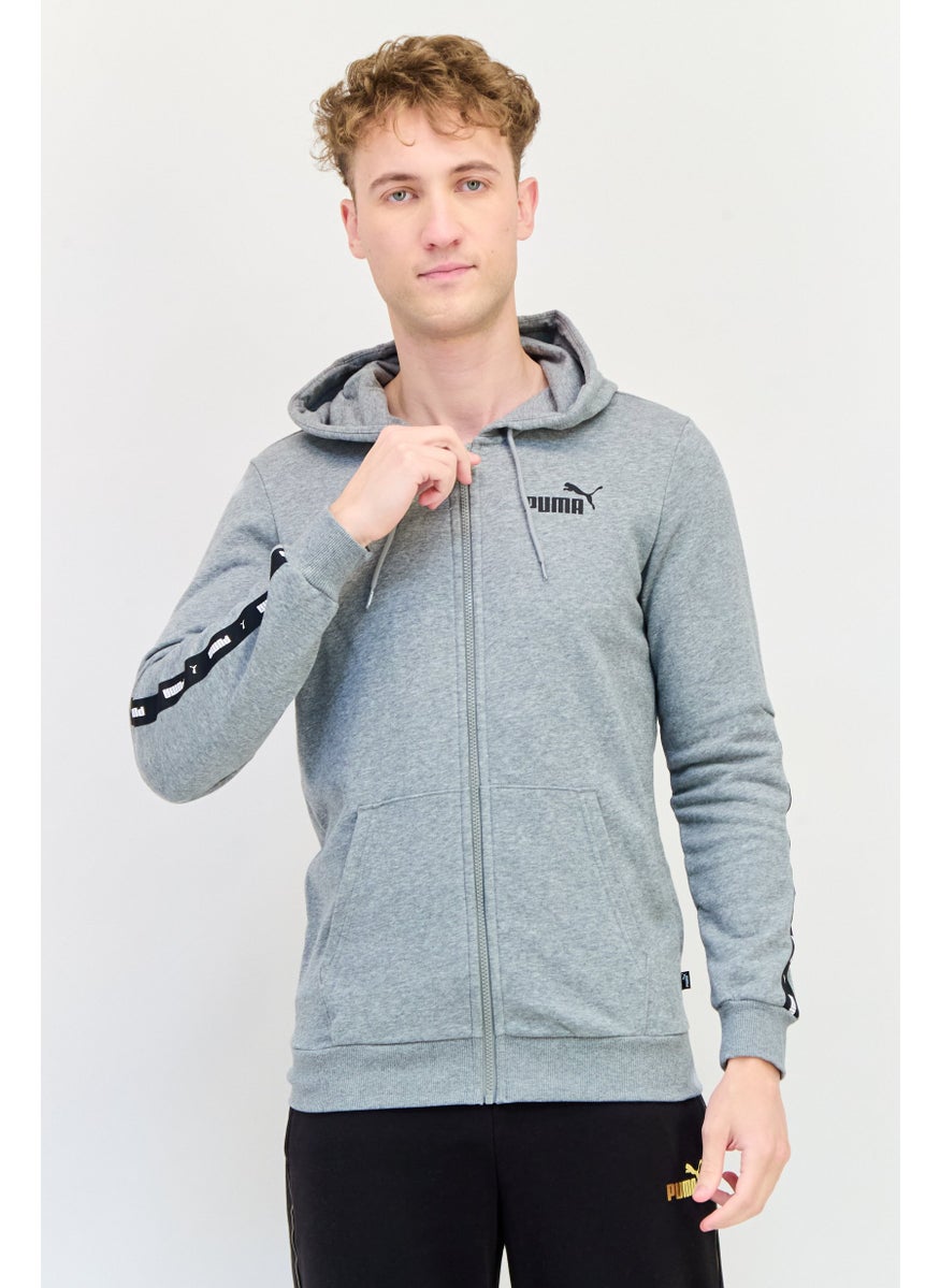 PUMA Men Sportswear Fit Long Sleeve Training Hoodie, Grey  - Image 1
