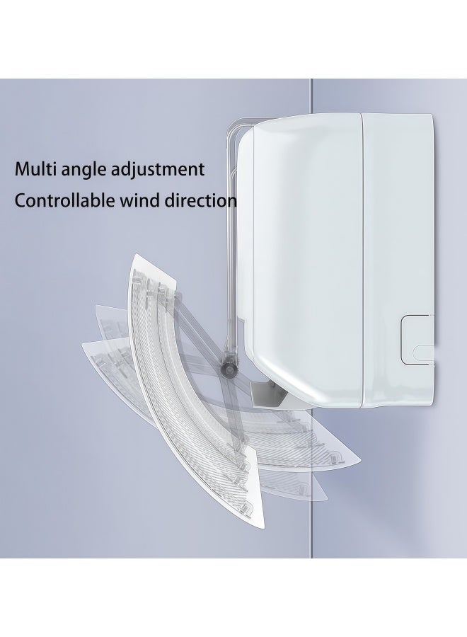 Air Conditioner Deflector Air Conditioning Wind Shield, Split Ac Adjustable Flow Deflector Preventing Ac From Blowing Directly, For Home Office Retractable Ac Windshield - Image 1