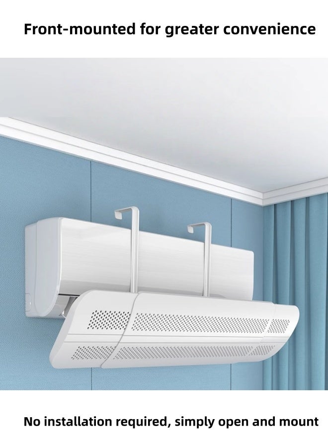 Air Conditioner Deflector Air Conditioning Wind Shield, Split Ac Adjustable Flow Deflector Preventing Ac From Blowing Directly, For Home Office Retractable Ac Windshield - Image 2