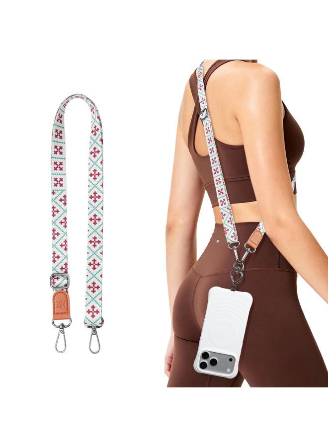 iWalk Colorful Multifunctional Phone Lanyard – 0.7mm Ultra-Thin Metal Insert, Adjustable Anti-Lost Crossbody Neck Strap, Compatible for iPhone Android Smartphones - Image 1