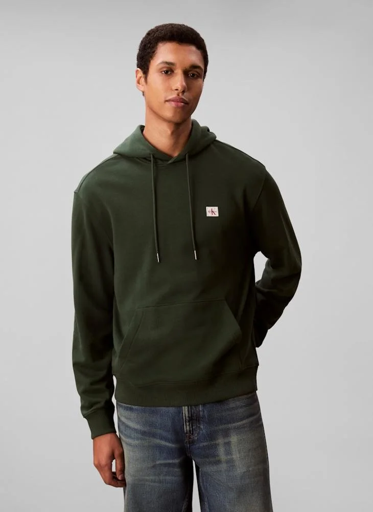 Calvin Klein Jeans Cotton Terry Badge Hoodie