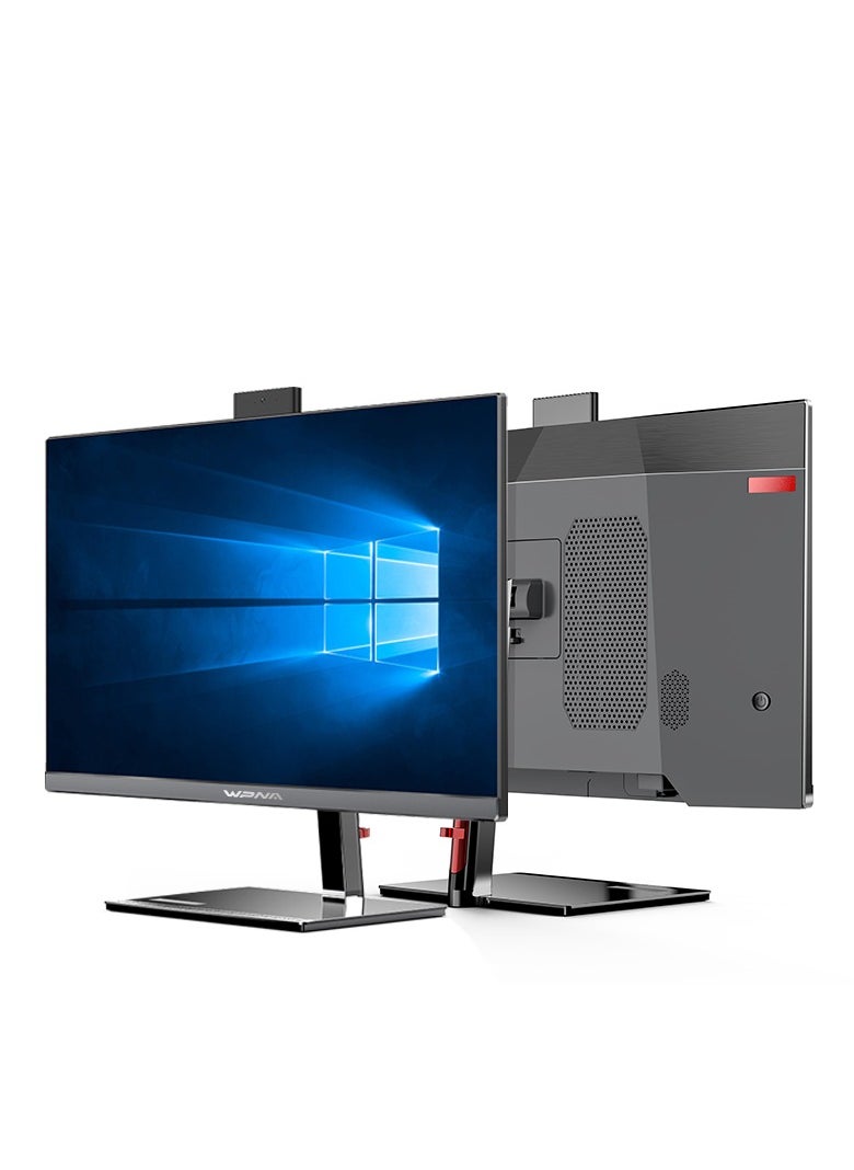 ويبونا كمبيوتر مكتبي شامل 24 بوصة، معالج Core i7-4790 / ذاكرة عشوائية 8 جيجابايت / قرص صلب SSD بسعة 256 جيجابايت / مع لوحة مفاتيح وفأرة / رسومات Intel UHD / نظام تشغيل Windows 10 باللغة الإنجليزية / أسود / F24  - Image 3