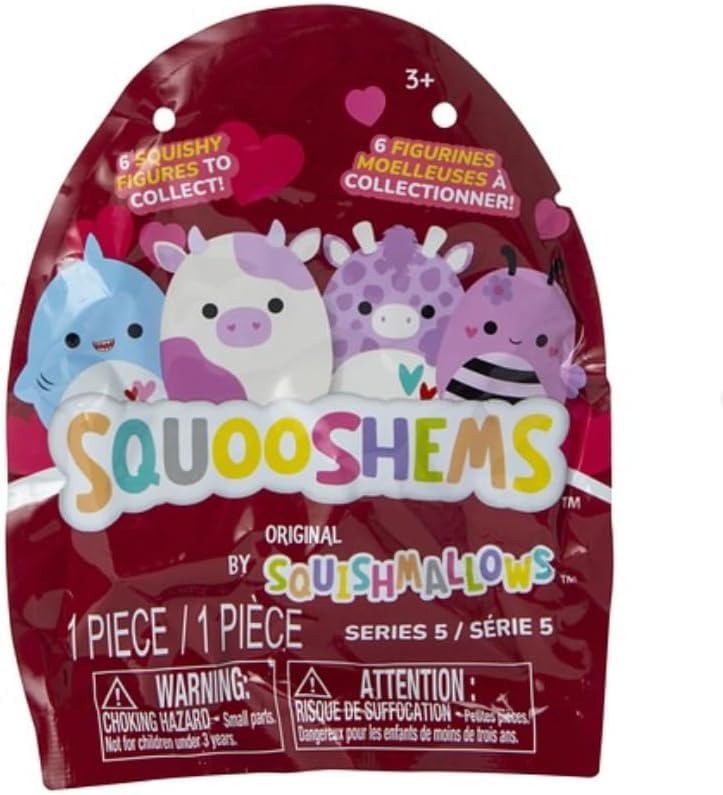 Squishmallows Squooshems Valentines Day Blind Bag Figure Series 5 Get 1 Squooshems - Image 1