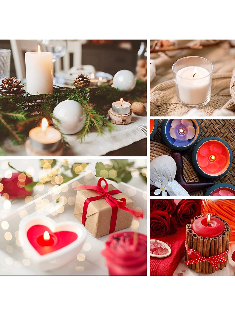 SYOSI حوامل فتائل الشموع، 4.7 بوصة حوامل الفتائل لصنع الشموع، 20 قطعة أداة تثبيت الفتيلة المعدنية - Image 2