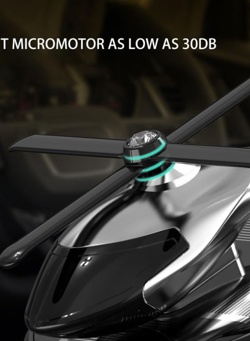 CARLOX Solar-Powered Helicopter Air Fresheners: Rotating, Long-Lasting, Aromatherapy Diffusers, Eco-Friendly Decor, Essential Oils, Stylish Perfume Ornaments for a Fresh, Modern Interior - Image 3