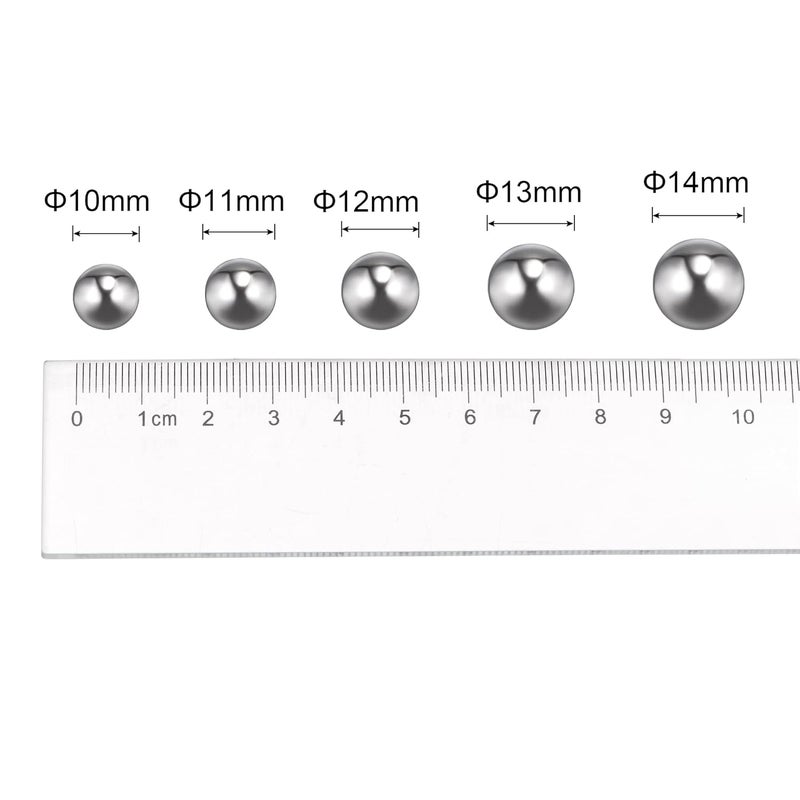 uxcell 10pcs 13mm 201 Stainless Steel Bearing Balls G200 Precision - Image 4