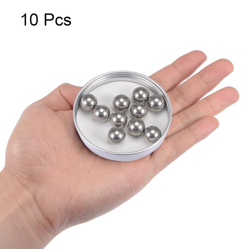 uxcell 10pcs 13mm 201 Stainless Steel Bearing Balls G200 Precision - Image 3