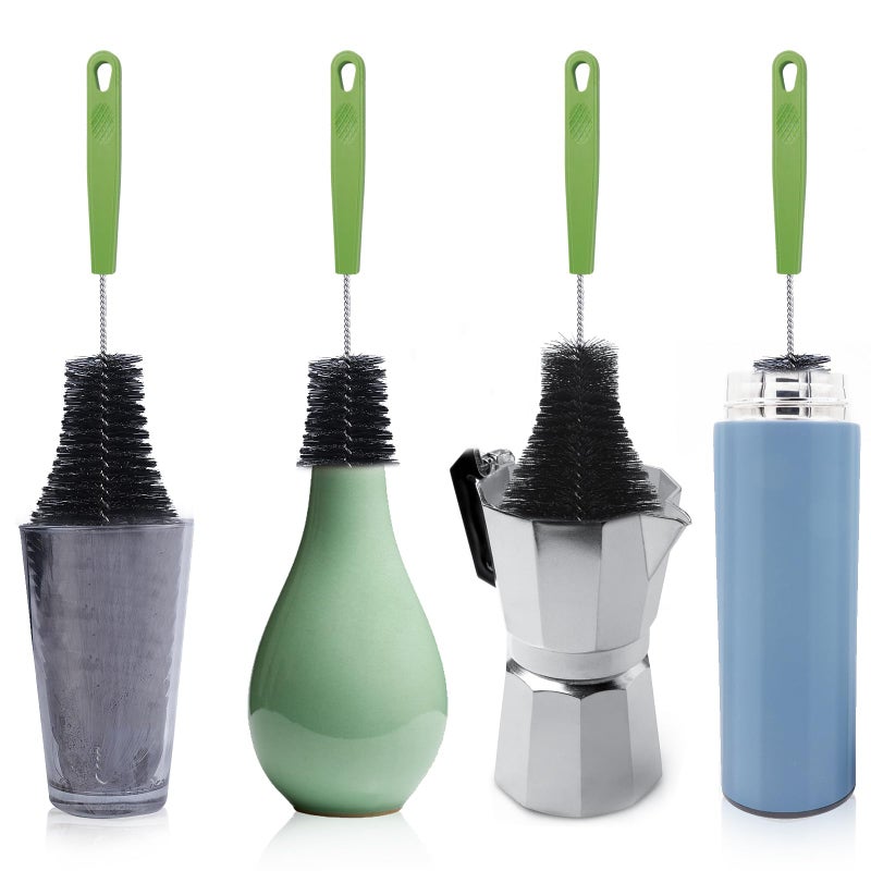Haomaomao Bottle Brush, Bendable Long Handle Cleaner Brushes for Cleaning Neck Bottles, Baby Bottles, Water Bottles, Tumblers, Flask, Bird Feeder, Vase and Home Kitchen Sink Cleaning Brush - Image 5