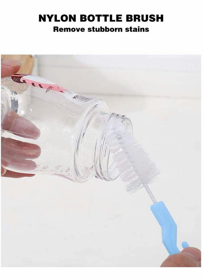 KASTWAVE Bottle Cleaning Brush Set & Nylon Bottle Pipe Cleaner Set,Multipurpose Cleaning Brushes for Narrow Neck Bottles, Tea Kettle & Spout and More  - Image 2