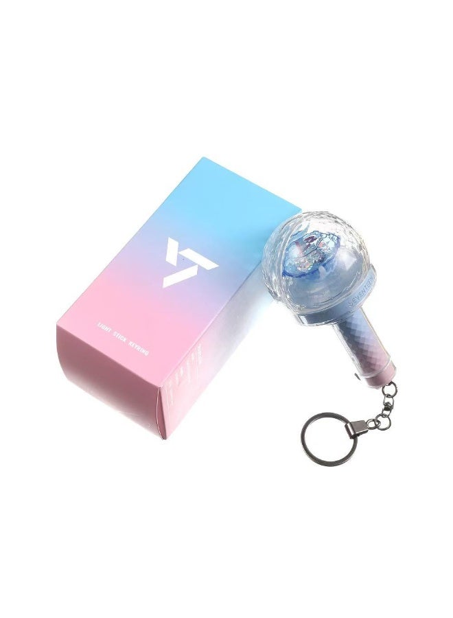 NIBEMINENT Kpop Idol Seventeen Mini SVT Lightstick Keychain 10th Anniversary Glow Stick Keyring Fan Gifts - Image 5