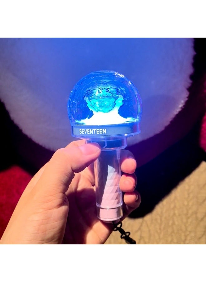 NIBEMINENT Kpop Idol Seventeen Mini SVT Lightstick Keychain 10th Anniversary Glow Stick Keyring Fan Gifts - Image 4
