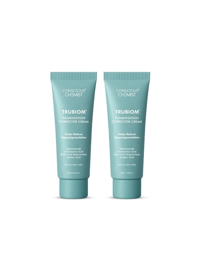 Conscious Chemist Kojic Acid Face Cream | 20g | Azelaic Acid Face Cream for Men & Women, Niacinamide & Tranexamic Acid, Anti Pigmentation, Reduce Dark Spots, All Skin Type - Trubiom (Pack of 2) - Image 1