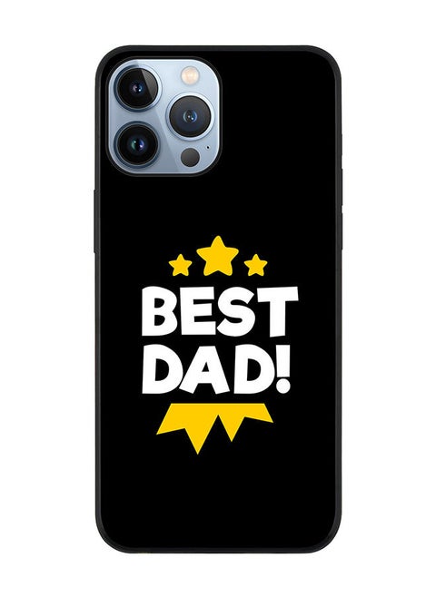 Rugged Black edge case for Apple iPhone 13 Pro Max Slim fit Soft Case Flexible Rubber Edges Anti Drop TPU Gel Thin Cover - Best Dad Medal