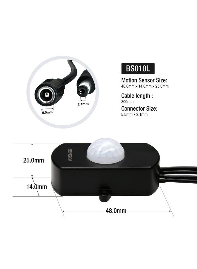 Sensky BS010l Dc12v to 24v Mini Pir Motion Sensor Switch,Occupancy Sensor Switch (Model 010L) - Image 3