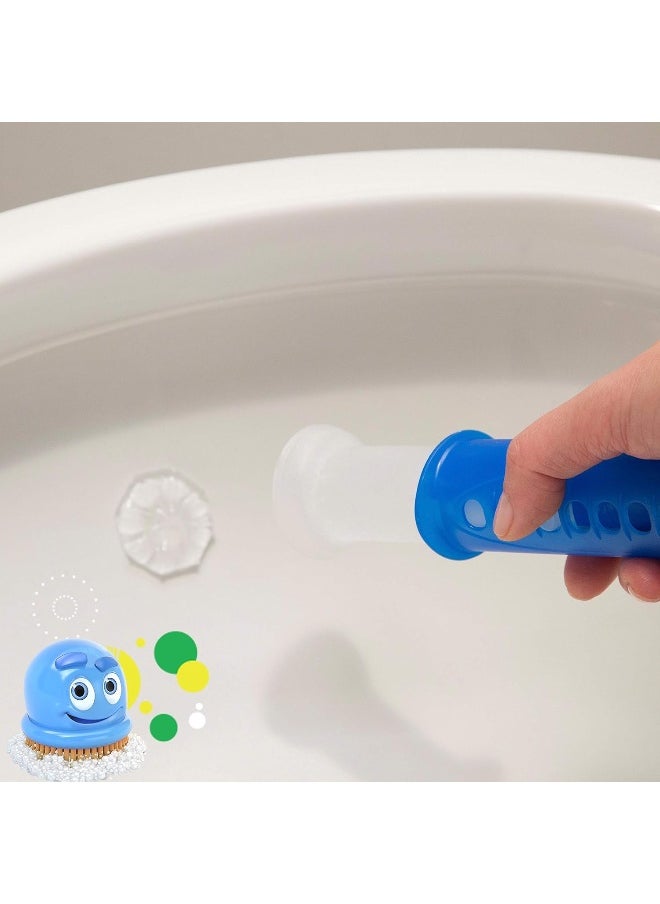 Scrubbing Bubbles - Fresh Gel Toilet Bowl Cleaning Stamps Starter Pack, Lavender Scent, 1 Dispenser With 6 Stamps, 1.34 Oz - Image 1