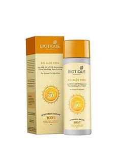 Bio Aole Vera 30 Spf Uva/Uvb (120 Ml) Lotion (Pack Of 2)