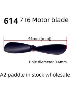 Capacitor Airplane Propeller A2 Main Prop 614 Hollow Cup 716 Motor Spiral Propeller Direct-Color:A2 Positive Paddle