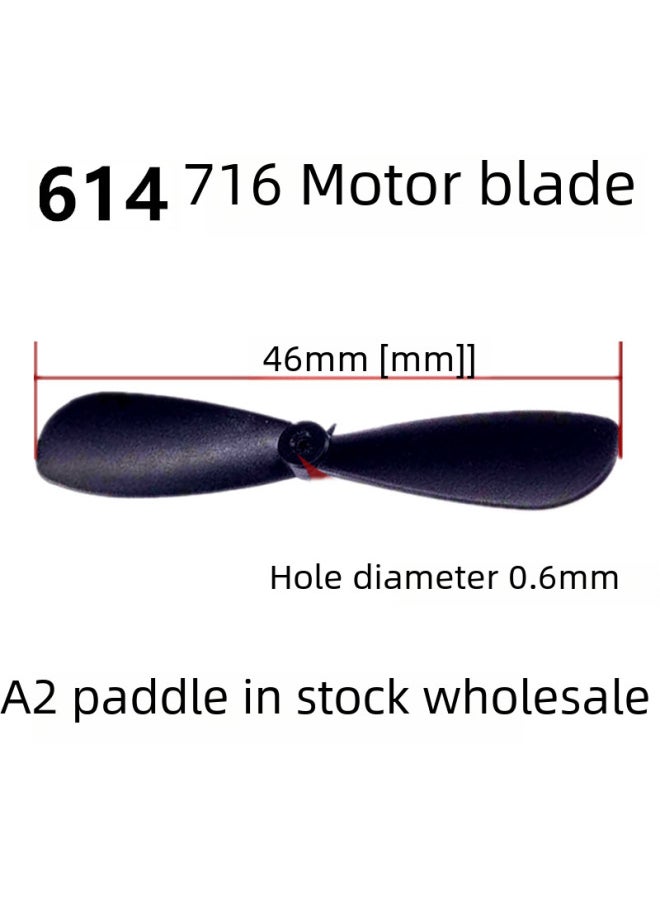 Generic - Capacitor Airplane Propeller A2 Main Prop 614 Hollow Cup 716 Motor Spiral Propeller Direct-Color:A2 Positive Paddle - Image 1