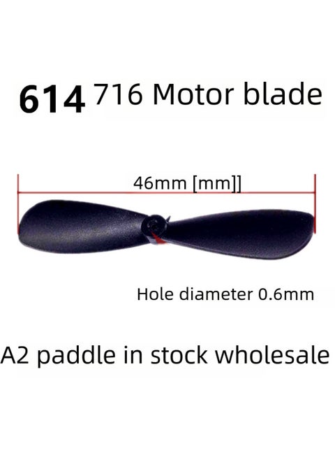 Capacitor Airplane Propeller A2 Main Prop 614 Hollow Cup 716 Motor Spiral Propeller Direct-Color:A2 Positive Paddle