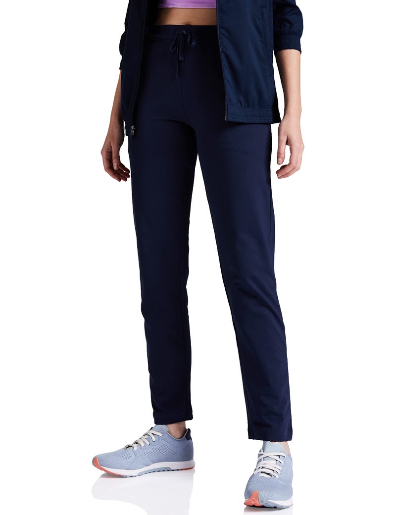 Van Heusen Women Lounge Pants - Cotton Elastane - Smart Tech, Easy Stain Release, Wicking_55303_Dark Navy_L - Image 1