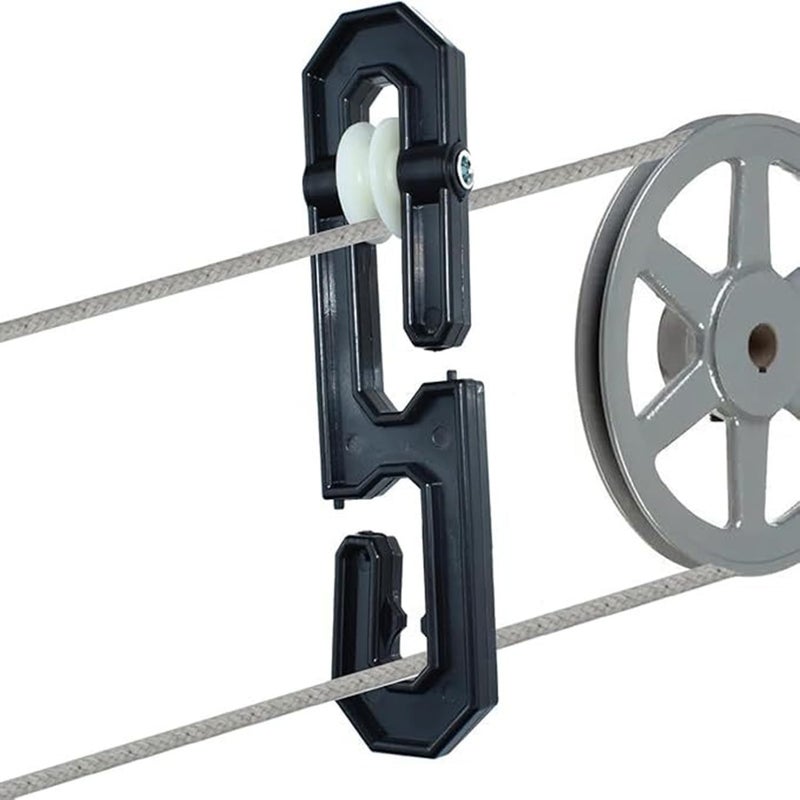 2Pcs Clothesline Spreader, Aluminium Heavy Duty Outdoor Clothes Line Separator Pulley Clothesline Spreader for Long Clothesline and Heavy Loads (Silver) - Image 5