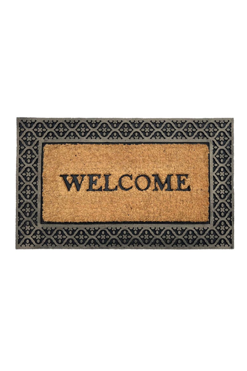 Indian Princess Mat - Coir & Rubber Moulded 20 mm , Size  45 x 75 CM