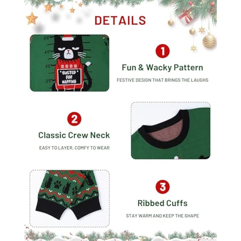 Loquat Ugly  Sweater for Men Women Couples Funny  Sweaters Fun Holiday Pullovers Novelty Xmas Pullover Gift - Image 4