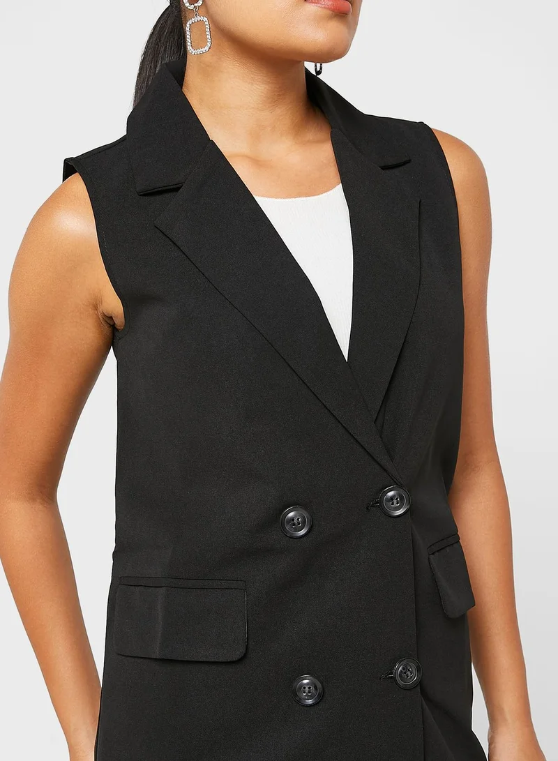 ELLA Longline Vest Style Blazer
