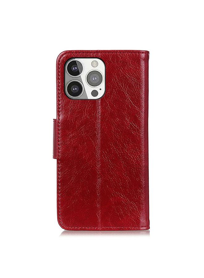 Zaboon Case For iPhone 13 Pro Nappa Texture Horizontal Flip Leather Case with Holder & Card Slots & Wallet - Image 3